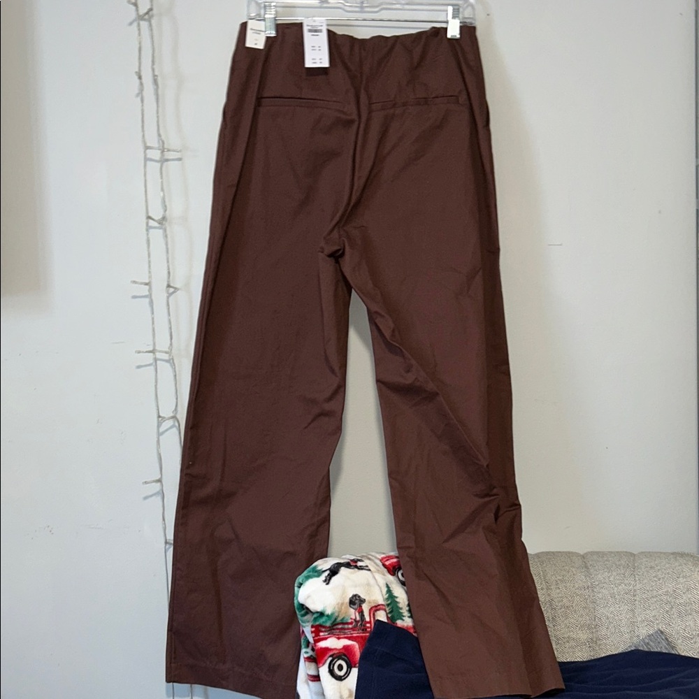 Abercrombie & Fitch High-Waisted Brown Dress Pant NWT - Picture 3 of 8